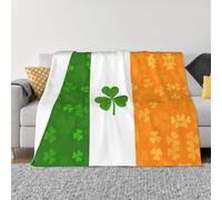 GGsdaf irish flag 60"x50" Flannel Blanket - King Size - Suitable for Beds and Sofas - Luxurious Micro Plush - Comfortable and Warm Blanket