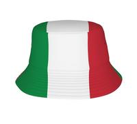 GGsdaf Italian Flag Bucket Hat Suitable for Outdoor Activities and Casual Summer Beach Hat Black