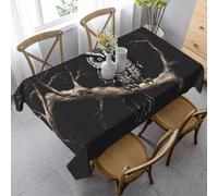 GGsdaf Late Night Owl Kitchen and Dining Room Decorative Tablecloth Suitable for Living Rooms Dining Rooms and Balconies