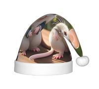 GGsdaf Mother and child rats Children's Christmas hats perfect for Christmas costumes and party supplies