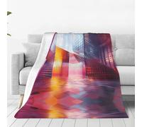 GGsdaf Quantum Cube Super-soft flannel blanket perfect for the sofa, bed, camping, or travel 50"x40"