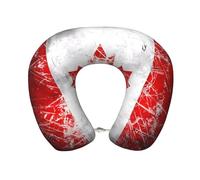 GGsdaf Retro Canada Flag Memory Foam Travel Pillow Neck support pillow suitable for travel fatigue or camping sleep