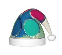 GGsdaf Round color palette Children's Christmas hats perfect for Christmas costumes and party supplies
