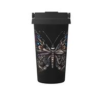 GGsdaf Science Butterfly Printed Coffee Cup - Suitable for car and Office, can Keep hot and Cold Drinks in Cold or hot Condition.