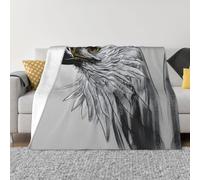 GGsdaf Sketching an eagle 60"x50" Flannel Blanket - King Size - Suitable for Beds and Sofas - Luxurious Micro Plush - Comfortable and Warm Blanket