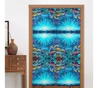 GGsdaf Submarine Coral Rays Curtains for Windows Living Room Kitcken Bedroom Etc ï¼ˆThe size is 34x56inï¼‰