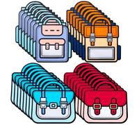 GGSTDDUP 30 Pcs Top-handle Party Goodie bags Bulk Reusable Birthday Goodie Bag Back to School Gift Bags Cute Backpack Goodie Bag for Birthdays,Weddings, Sweets, Christmas
