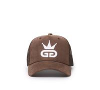 GGT White Logo Caramel Brown Suede Mesh Snapback God Given Talent Brown One Size