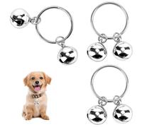 GGTTNRT 3Pcs Dog and Cat Bells,Extra Loud Anti-Lost Pet Collar Bell Pendant