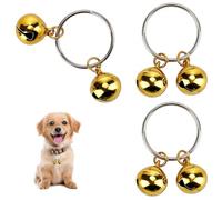 GGTTNRT 3Pcs Dog and Cat Bells,Extra Loud Anti-Lost Pet Collar Bell Pendant