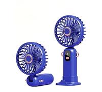 GGTU Handheld Fan 5 Speeds, 180° Tiltable, Foldable, LED Display, Type-C