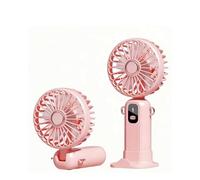 GGTU Handheld Fan 5 Speeds, 180° Tiltable, Foldable, LED Display, Type-C