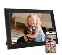 GGUA 10.1 Inch Digital Photo Frame Wifi Built in 32GB Memory, 1280x800 IPS LCD Touchscreen, Auto-Rotate and Audio, Quick and Easy Share Photos or Videos via the Frameo App, the Best Choice for Gifting