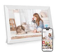 GGUA 10.1 Inch WiFi Digital Photo Frame Built in 64GB Memory, 1280x800 IPS LCD Touchscreen, Auto-Rotate and Audio, Quick and Easy Share Photos or Videos via the Frameo App, the Best Choice for Gifting
