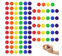 GGUFAY 100 Pieces Poker Chips, Plastic Poker Chips, Game Chips, Bingo Chips, Children's Counting Chips for Learning Mathematical Calculations and Bingo Games