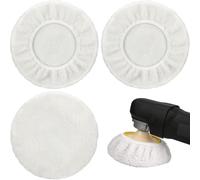 GGUFAY 4 Pcs Car Polishing Buffing Pads Polishing Brushes Felt Wool 220mm to 250mm for CE-CB 18/254 Li, CC-PO 90 and BT-PO 90