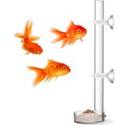 GGUFAY Feeding Tube Set for Shrimp Food Made of Premium Laboratory Glass - Tube 25 cm and Feeding Bowl 6.5 cm - Shatterproof Glass - Shrimp Aquarium Accessories Made in Germany