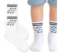 GGUFAY Schulkind Socks Boy, School Child 2025, Football Pattern Cotton Socks, Gifts for First Day of School for Primary and Secondary Schools