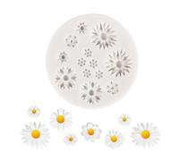 GGUFAY Silicone Mould Flowers, Silicone Casting Moulds, Candle Moulds, Silicone Daisy, 3D Rose Mini Flower Daisy Moulds for Soap, Chocolate, Aromatherapy, DIY