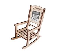 GGUIUIC Personalized Photo Memorial Rocking Chair Save a Seat for Someone in Heaven Memorial Day Anniversary Wedding Remembrance Chairs Loss of Loved Ones Sympathy Gifts for Family Friends