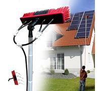 Gguwug extendable Water Fed Pole Window Washing Brush, 12m Extension Pole Household Cleaning Kit, Roof Solar Panel Cleaning Tools, long handle window cleaning,Brush Attachment