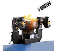 Gguwug Table Tennis Robot Ping Pong Ball Machine Automatic Table Tennis Machine for Home Practicing Training Wired remote control Adjustable ball exit angle More spins and drops