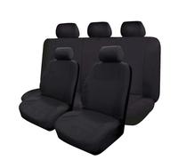 Ggwqfuh Car Seat Cover 4-Piece 9-Piece Universal Polyester Covers Four Seasons Car Seat Covers(-9PCS-BK)