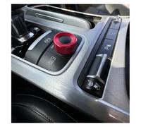 Ggwqfuh Interior Trim for KIA for Stinger 2018-2023 Alloy Red Center Console Drive Mode Select Knob Button Cover Interior Accessories Black Trim Panel Auto Central Inner(Red)