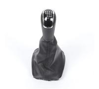 Ggwqfuh Shift Lever Knob for Skoda for Fabia MK1 2000-2008 5/6 Speed Car Gear Shift Knob Lever Change Head with PU Leather Gaiter Boot Cover Gear Stick Knobs(Black 6 Speed)