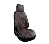 Ggwqfuh Universal Style Leather Car Seat Cover Interior Protector Four Seasons Breathable Automobiles Cushion Mat Car Seat Covers(Coffee)
