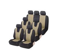 Ggwqoops 1/2/5/7seat Fit Most Cars Protective Cover Universal Car Accessories Auto Seat Covers Red Black Car Seat Covers(7 seats-Beige)