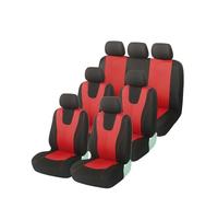 Ggwqoops 1/2/5/7seat Fit Most Cars Protective Cover Universal Car Accessories Auto Seat Covers Red Black Car Seat Covers(7 seats-Red)