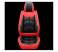 Ggwqoops 1 PC Universal PU Leather Car Seat Cover All Models Interior Accessories Car Seat Covers(Black Red)