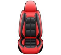 Ggwqoops 1pc PU Leather Universal Fit Car Seat Cover All-Season Protector Mat With Soft Cushion Full Package Seat Cover Car Seat Covers(Red)