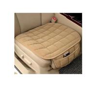 Ggwqoops 1pc Single Piece Backless Plush Car Seat Cushion For All Seasons, Non-slip And Free Of Binding - Square Car Seat Covers(Beige)