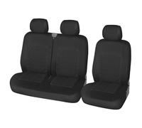 Ggwqoops 2+1 Car Seat Covers Universal For Most Car Seat Protector Cover Auto Interior Accessories Automobiles Car Seat Covers(Black)