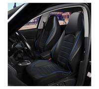 Ggwqoops 2 Front Universal PU Leather Car Seat Covers good Back Bucket Seat Cover Set For Most Cars Trucks SUVs And Van Car Seat Covers(Blue)