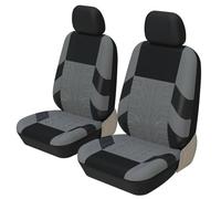 Ggwqoops 2PCS Car Seat Covers Set Universal Fit Most Covers Seat Cover With Tire Trace Craftsmanship Car Seat Covers(VGray-2PCS)