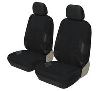 Ggwqoops 2PCS Car Seat Covers Set Universal Fit Most Covers Seat Cover With Tire Trace Craftsmanship Car Seat Covers(Black-2PCS)
