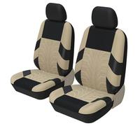 Ggwqoops 2PCS Car Seat Covers Set Universal Fit Most Covers Seat Cover With Tire Trace Craftsmanship Car Seat Covers(Beige-2PCS)