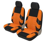 Ggwqoops 2PCS Car Seat Covers Set Universal Fit Most Covers Seat Cover With Tire Trace Craftsmanship Car Seat Covers(Orange-2PCS)