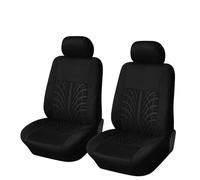 Ggwqoops 2Pieces Front Car Seat Cover Universal Auto Seat Protector Car Seat Covers(Black front covers)