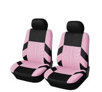 Ggwqoops 2Pieces Front Car Seat Cover Universal Auto Seat Protector Car Seat Covers(Pink front covers)