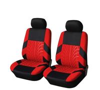 Ggwqoops 2Pieces Front Car Seat Cover Universal Auto Seat Protector Car Seat Covers(Red front covers)