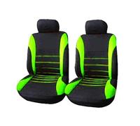 Ggwqoops Auto Parts Car Seat Cover Polyester Fabric 2/4/9 Piece Set Four Season Universal Front/Rear Car Seat Cushion Car Seat Covers(2 seat green)