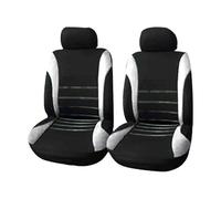 Ggwqoops Auto Parts Car Seat Cover Polyester Fabric 2/4/9 Piece Set Four Season Universal Front/Rear Car Seat Cushion Car Seat Covers(2 seat grey)