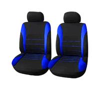 Ggwqoops Auto Parts Car Seat Cover Polyester Fabric 2/4/9 Piece Set Four Season Universal Front/Rear Car Seat Cushion Car Seat Covers(2 seat blue)
