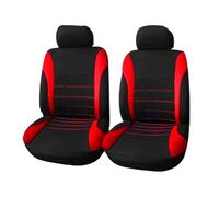 Ggwqoops Auto Parts Car Seat Cover Polyester Fabric 2/4/9 Piece Set Four Season Universal Front/Rear Car Seat Cushion Car Seat Covers(2 seat red)