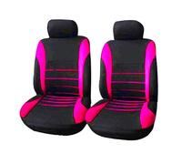 Ggwqoops Auto Parts Car Seat Cover Polyester Fabric 2/4/9 Piece Set Four Season Universal Front/Rear Car Seat Cushion Car Seat Covers(2 seat fuchsia)