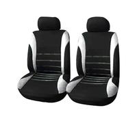 Ggwqoops Auto Parts Car Seat Cover Polyester Fabric 2/4/9 Piece Set Four Season Universal Front/Rear Car Seat Cushion Car Seat Covers(2 seat grey)